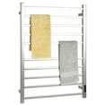 thumbnail image 1 of Costway 10 Bar Towel Warmer Wall Mounted Electric Heated Towel Rack w/ Built-in Timer, 1 of 10
