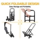 thumbnail image 5 of Yeshouse Carrito para subir escaleras - Carretilla manual de acero resistente con brazo de soporte y ruedas silenciosas, carrito plegable para escaleras, compras, 5 of 6