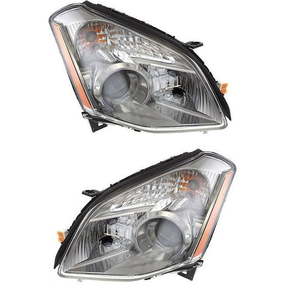 Garage-Pro Driver and Passenger Side Headlight for Nissan Maxima 2007-2008 Halogen With bulb(s) Replaces# 26060ZK30B 26010ZK30B