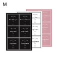 thumbnail image 1 of M 1 Juego de etiquetas adhesivas de loción impermeables, dispensador de champú para el cabello rectangular ultrafino, etiqueta adhesiva para botellas para dormitorio, 1 of 5