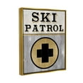 thumbnail image 3 of Stupell Industries Ski Patrol Medical Skiing Graphic Art Metallic Gold Floating Framed Canvas Print Wall Art, Design by Livi Finn, 3 of 6
