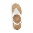 thumbnail image 4 of Sandalia DREAM PAIRS SDFS2407W Blanca con Soporte para el Arco y Piso Plano, 4 of 9