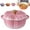 Pink, variant on Pumpkin Dutch Oven Pot, 1.6-4 Qt (1.5-3.8L) Enameled Cast Iron Dutch Oven with Lid, for All Stovetops, Halloween and Fall Thanksgiving Decor