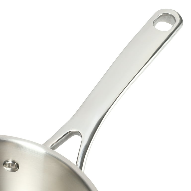 MARTHA STEWART EVERYDAY Midvale 4 qt. Stainless Steel Saute Pan