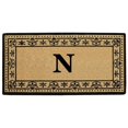 thumbnail image 1 of Nedia Home O2199N 36 x 72 Po Corinthienne Résistant de Porte de Coco Mat&44; Monogramme N - Bronzage Naturel & Noir, 1 of 1