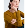 thumbnail image 4 of Free Assembly Women's and Women's Plus Cozy Yarn Crewneck Sweater, Midweight, Sizes XS-4X, 4 of 5
