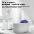 thumbnail image 4 of 1000mL Desktop Double Spray Humidifier Star Projection Lamp Rotatable Starry Projector Light Night Light Bedroom Atmosphere Light Cordless Cool Mist Maker Rechargeable Battery Digital Display for, 4 of 9
