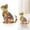 Yellow, variant on 1 Cat Figurine - Colorful Desktop Decoration Acrylic Decorative Logo Cat Colored 2D Flat Decoration Mini Cat Decoration Desktop Decoration