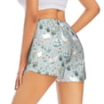 thumbnail image 4 of Picia Goose and Doodle Flowers Pattern Women's 2 in 1 Athletic Running Shorts High Waisted Workout Casual Gym Sweat Shorts with Comfy Liner Zipper Pockets-Medium, 4 of 9