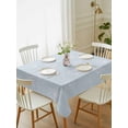thumbnail image 2 of Blue Dandelion Rectangle Tablecloth, Spring Modern Minimalist Country Flower Waterproof & StainResistant Tablecloth, Washable Oil-proof Table Cover for Dining/Party/Wedding/Camping/Buffet 60x84 In, 2 of 9