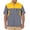Yellow, variant on Mens Shirts Short Sleeve Lightweight Color Block Work Mechanic Button Down Shirt Blue L