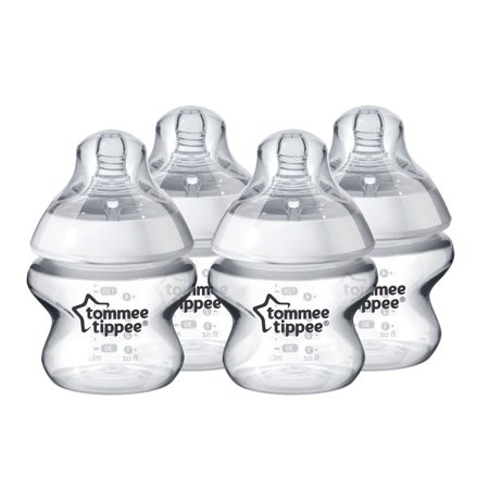 Tommee Tippee Closer to Nature Baby Bottles - 5 Ounces, Clear, 4 (Best Baby Bottle Brand)