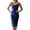 Dark Blue, variant on Women's Casual Tennis Dress and Satin Spaghetti Strap Midi Dress for Evening Beach Sleeveless Neck Versatile Partywear Blue L