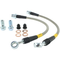 StopTech 950.44505 Stainless Steel Braided Brake Hose Kit; Rear; Fits select: 2005-2010 TOYOTA SCION TC, 2000-2004 TOYOTA CELICA GT-S