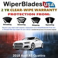 thumbnail image 2 of 2018 Audi A5 Quattro Beam Wiper Blades Wipers w/2yr Warranty (Set of 2), 2 of 5