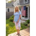 thumbnail image 5 of Dreams & Co. Plus Size 2-Piece Capri Cotton PJ Set, 5 of 6
