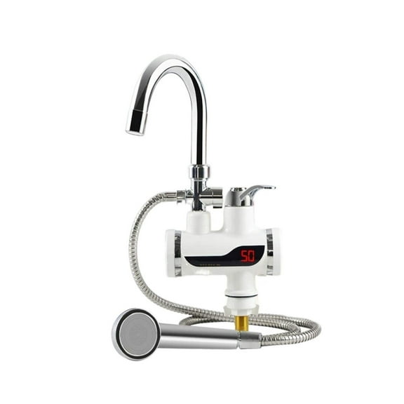 Kitchen Water Heater Cold Heating Faucet,Instantaneous Water Heater Tap Instant Hot Water Faucet,Heater With Shower Head