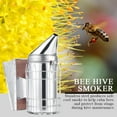 thumbnail image 2 of HURRISE Beekeeping Smoker Bee Hive Smoker with Heat Shield Protection Board Stainless Steel Beekeeping Equipment, 2 of 9