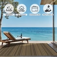 thumbnail image 3 of KUETH 9'x 12' Outdoor Waterproof Rug Camping Mat Patio Carpet,Black&Brown, 3 of 5
