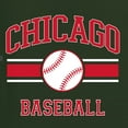thumbnail image 6 of Wild Bobby City of Chicago Baseball Fantasy Fan Sports Men's T-Shirt, Forest Green, 4X-Large, 6 of 6