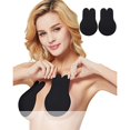 thumbnail image 1 of 2 unids/par mujeres transpirable sin tirantes Push Up Bra forma de conejo sujetador Invisible de silicona reutilizable, 1 of 8