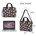 thumbnail image 3 of FORMRS 16" Laptop Bag Carrying Sleeve Case with Handle Travel Shoulder Briefcase, Colorful Candies, 3 of 8