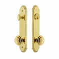 thumbnail image 3 of Grandeur Arc Tall Plate Single Cylinder One Piece Knobset with Circulaire Knob, 3 of 6