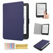 Allytech Case for Kobo Clara HD 6" 2018 eReader, Stand Auto Wake Sleep Flip PU Leather Stand Case Protective Cover for Kobo Clara HD, Darkblue
