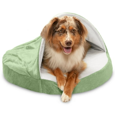 UPC: 0815181028831 | FurHaven Pet Products Microvelvet Snuggery Orthopedic Pet Bed for Dogs & Cats – Sage  26  Base