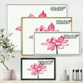 thumbnail image 4 of Designart 'Ancient Detail of A Pink Lotus' Traditional Framed Canvas Wall Art Print, 4 of 5