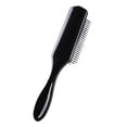 thumbnail image 1 of Cepillo de peinado de 9 filas, peine de masaje para desenredar el cabello rizado recto (negro) Tmvgtek Cuidado Belleza, 1 of 9