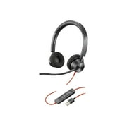 Poly Blackwire 3325 Microsoft Teams Certified USB-A Headset TAA - Stereo - Mini-phone (3.5mm), USB Type A - Wired - 32 Ohm - 20 Hz - 20 kHz - On-ear - Binaural - Ear-cup - 7 ft Cable - Omni-directi...