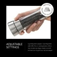 thumbnail image 3 of Cole & Mason Mason Derwent Adjustable Acrylic Salt and Pepper Grinder Set, Stainless Steel, 3 of 7