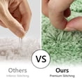 thumbnail image 4 of Tripumer Chenille Shaggy Bathroom Mat Carpet Extra Thick Soft Absorbent Rugs for Bathroom Floor Tub Shower Light Green, 4 of 7