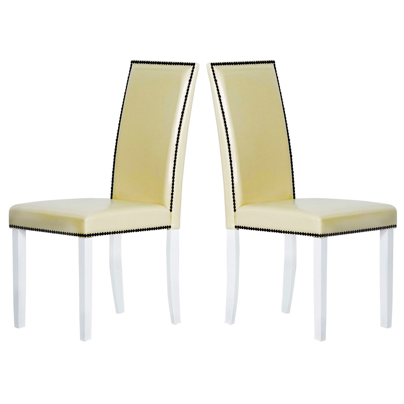Warehouse Of Tiffany Set Of 8 Cream Dining Chairs 24092029 8pc