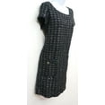 thumbnail image 4 of JBS Black Short Sleeve Boat Neck Knit Shimmered Dress, Women's 12, 4 of 5
