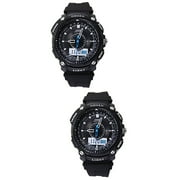 Set of 2 Sports Watches for Men Clock Alarm Number Man