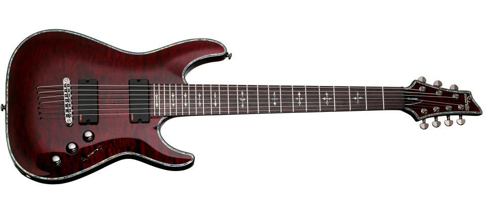 schecter hellraiser c7 black cherry