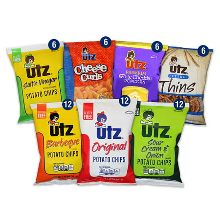 Utz Jumbo Chip Variety Snack Pack Box, 60 Ct (Best Fish N Chips)