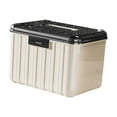 thumbnail image 3 of Tnarru Lockable Storage Container Bin Lidded Storage Container Stackable Document Organizer Case for Living Room School Dorm Kitchen 36.2x28.5x25.7cm, 3 of 8