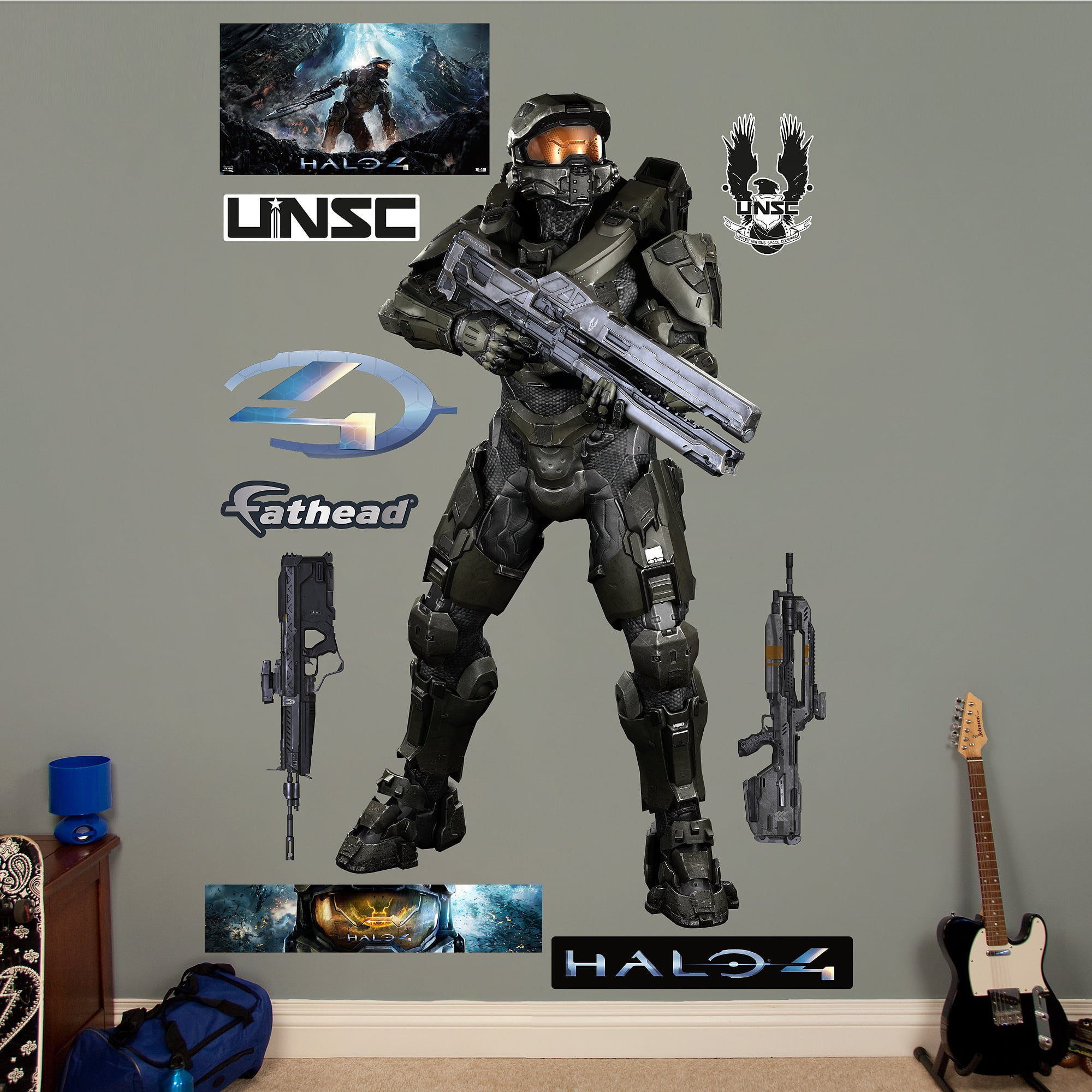 Fathead Halo 4 Battle Ready Master Chief Wall Decals - Halo Wall Decals Fathead Halo 4 Battle Ready Master Chief Wall Decals - Halo Wall Decals