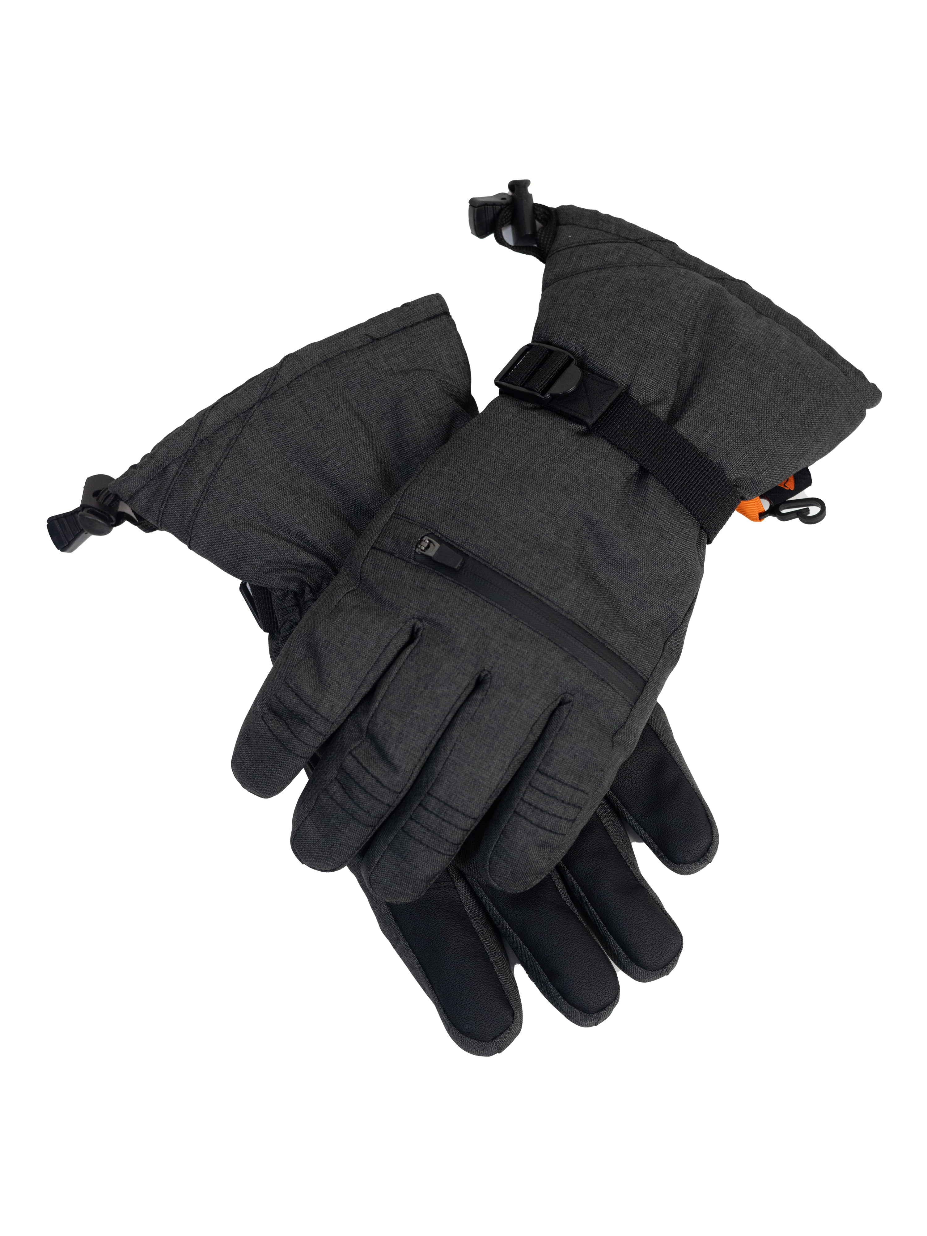 Ozark Trail Mens Ski Glove, Charcoal Sky