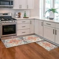 Boho Kitchen Rug Mat Set Farmhouse 2 Pc NonSlip Mats with Boho Decor