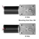 thumbnail image 5 of Motor de engranaje de doble eje de alta velocidad y alto par Uxcell DC 12V 20RPM, 5 of 7