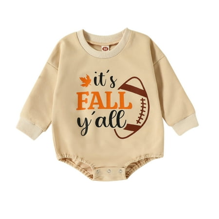 

Baby Boys Bodysuits Baby Boy Girl On Sundays We Watch Football Leters Prints Daddy Bodysuit Funny Romper Sweatshirt