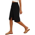 thumbnail image 3 of snilers Womens Linen Shorts Casual Bermuda Long Linen Shorts Elastic High Waisted Drawstring Comfy Summer Shorts with Pockets M, 3 of 6