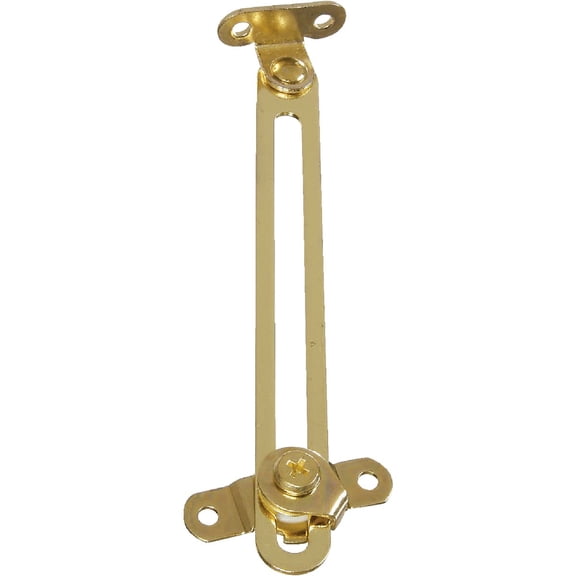 Stanley Friction Lid Support - Brass Finish, 6" Long, Universal - Includes Mounting Screws