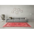 thumbnail image 3 of Ahgly Company Indoor Round Persian Red Traditional Area Rugs, 7' Round, 3 of 4