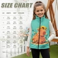 thumbnail image 7 of Garronmavis Capybara Zippered Vest Stand Collar Sunflowers Boys Vest Size 7-8 Comfortable Winter Lightweight Sleeveless Fleece Jacket with Pocket Stylish Fall Outfits Fashion Clothing, 7 of 7