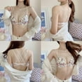 thumbnail image 2 of Women Flower Printed Cozy Bras Front Buckle Wireless Bralette Lingerie Comfort Push Up Floral Bras, 2 of 8